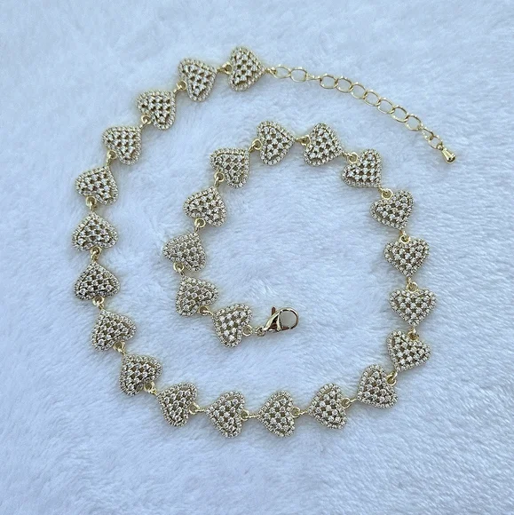 Gemelli👭 "Rebecca" Gold Hearts💛 Necklace - NWT - Picture 8 of 16